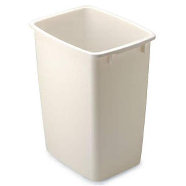 Rubbermaid Open-top Waste Basket, White - 36 qt