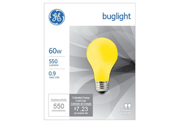 GE Lighting 97495 60W Yellow Bug Light Bulb 2 Pack Wish