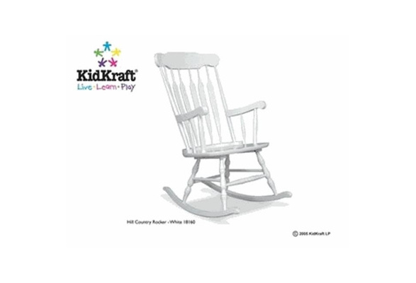 kidkraft white rocking chair