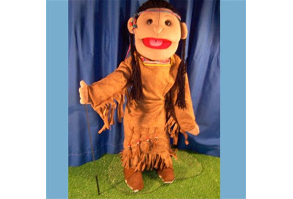 Sunny Toys 28 American Indian Boy In Brown Costume Full Body Puppet 