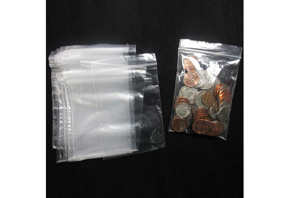 100 Baggies W 3 X 4 H Small Reclosable Clear Plastic Poly Bags 2.5ml