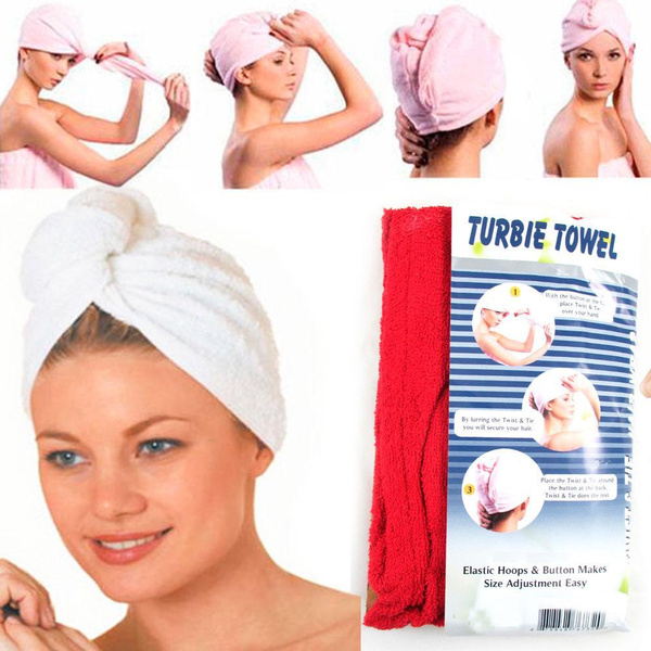 Head Towel Super Absorbent Hair Magic Drying Turban Wrap Hat Caps Spa  Bathing | Wish
