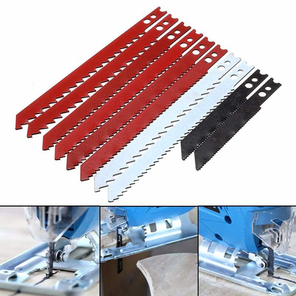 10pcs Jigsaw Blades Set for Black and Decker Jig Saw Metal Plastic Wood Blades