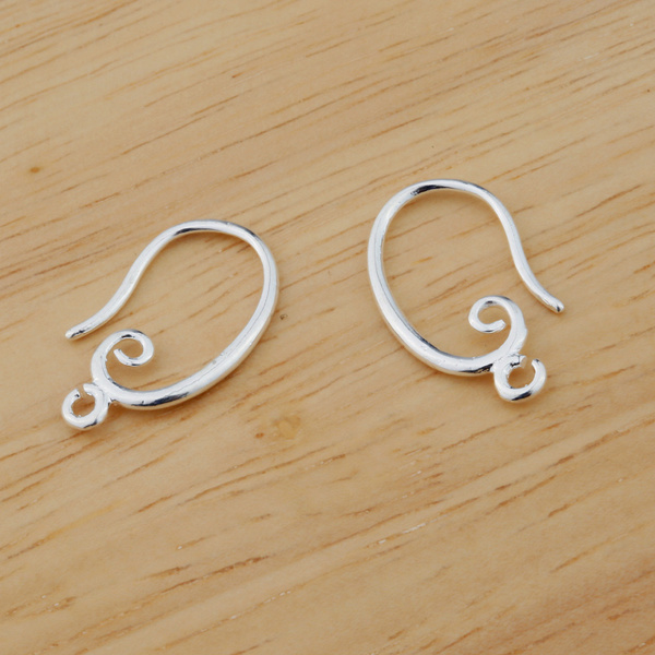 10PCS DIY Jewelry Earring Findings Silver/Gold Pinch Bale Hook Earwires 