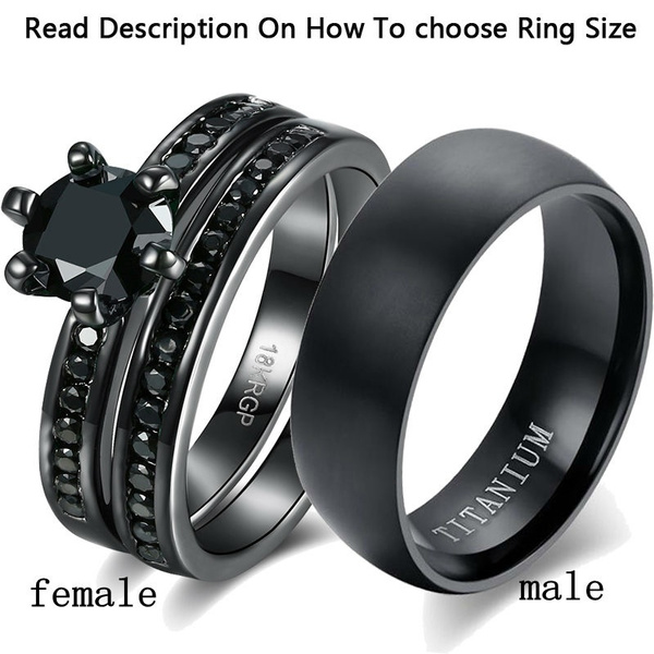 Couple Ring Set| Engraved Couple Ring