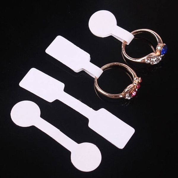 100Pcs Stickers Bracelet Jewelry Sticky Paper Price Labels Hang Size  Display Tags Ring Sticker