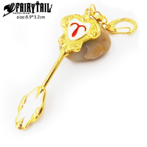 Anime Fairy Tail 12 Constellations Lucy S Zodiac Magic Key Keychain Aries Wish