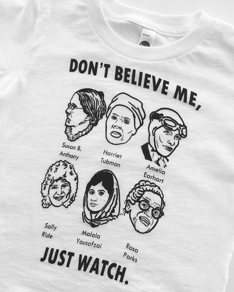 Don T Believe Me Just Watch Quotes Feminism T Shirt Women Tumblr Fashion White Graphic Tee Causal Tops Wish