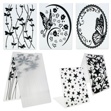 Home DIY Plastic Embossing Folders For DIY Scrapbooking Paper Card Craft 
