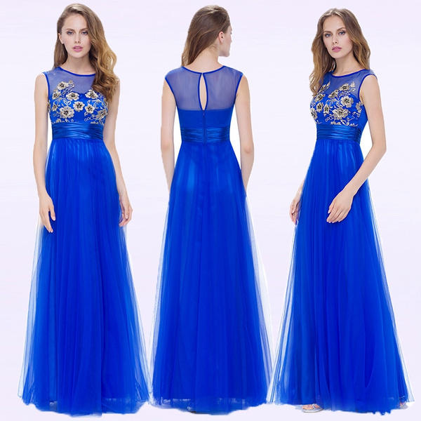 Sapphire Blue Cocktail Dress