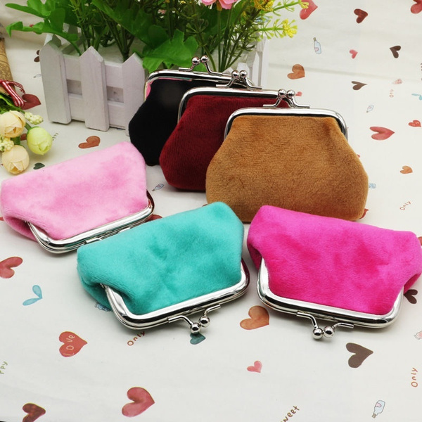 Retro Solid Color Coin Purse Simple Versatile Genuine - Temu