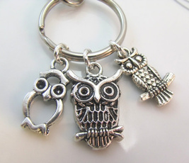 Owl, swivel, Key Chain, Jewelry