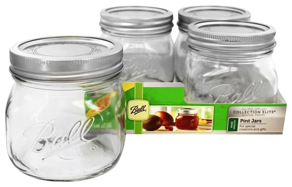 1 Pint (16 oz.) Ball Elite Wide Mouth Mason Jar ⎟ le comptoir americain