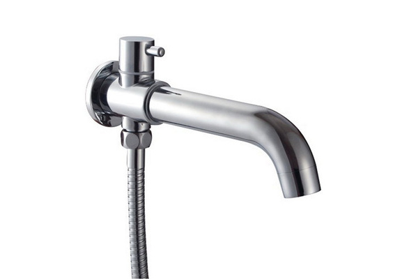 Bathroom Brass Extra Long Faucet Spout, Bathtub Faucet Hose Connection