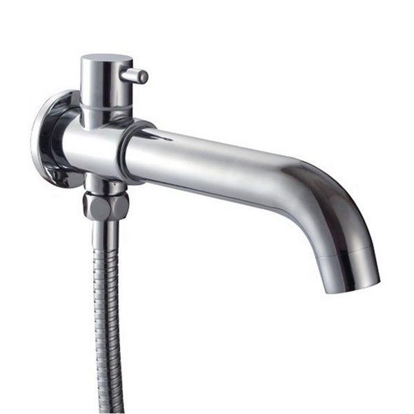 Bathroom Brass Extra Long Faucet Spout, Bathtub Hose Attachment
