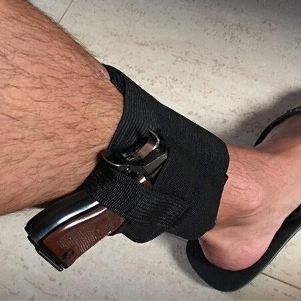 Outdoor Universal Concealed Carry Ankle Leg Gun Holster Pistol Pouch Cover ONE 