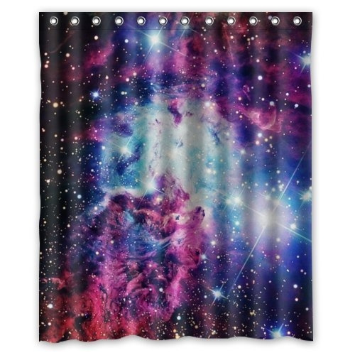 Bathroom Decor Space Nebula Universe Pattern Retro Galaxy Tribal Patterned Shower Curtain 60 X 72 With 12 Holes Wish