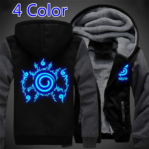 Naruto Jackets - Solid Color Naruto Anime Series Naruto Luminous Sign -  HoodiesBuy