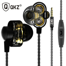 QKZ DM8 In Ear Earphones Dual Driver Extra Bass Turbo Wide Sound gaming headset mp3 DJ Field Headset