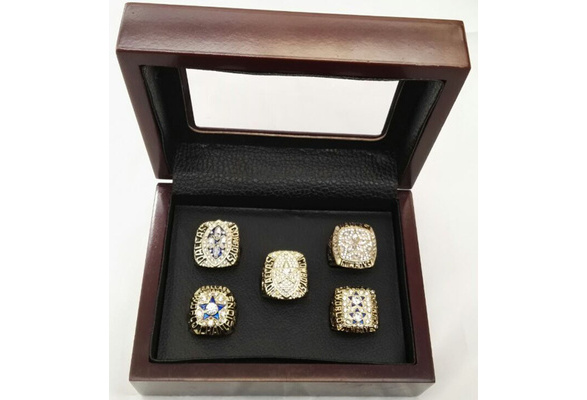 Dallas Cowboys Super Bowl 5 Ring Set (1971, 1977, 1992, 1993, 1995