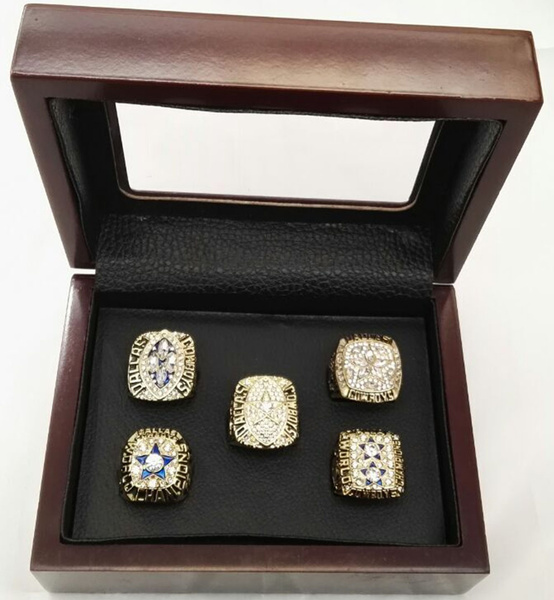 Dallas Cowboys Super Bowl 5 Ring Set (1971, 1977, 1992, 1993, 1995