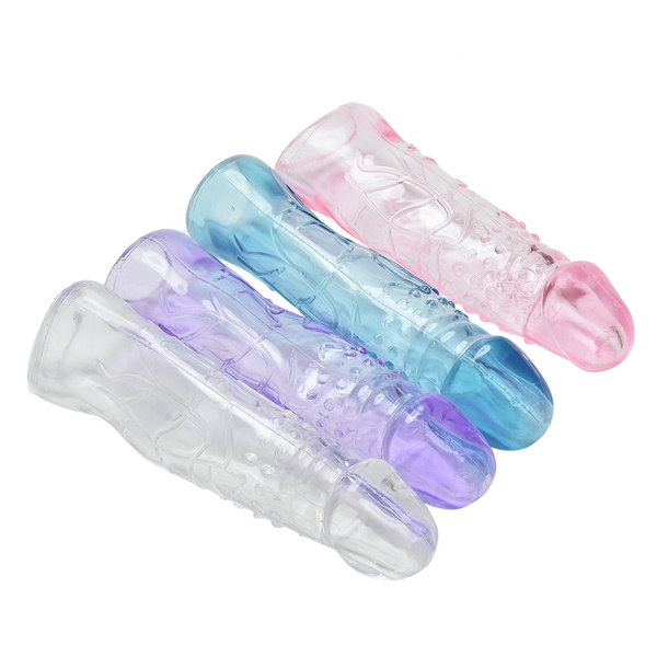 Penis Enlarger Condom Penis Extension Sleeve Extender Super Soft