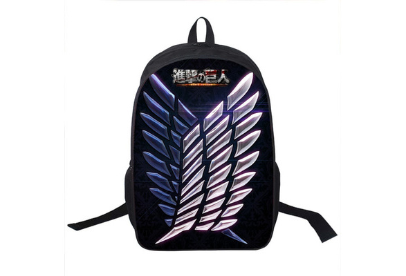 Anime Attack on Titan Backpack Children Boys Girls School Bags man women Cartoon Levi Ackerman Laptop Backpack Black Backpack | Wish Anime Attack on Titan Backpack Children Boys Girls School Bags man women Cartoon Levi Ackerman Laptop Backpack Black Backpack | Wish