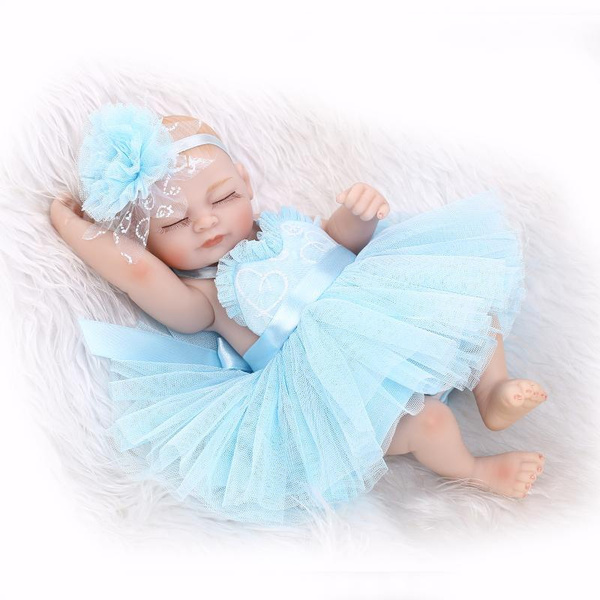 12 Silicone Doll Kits Brinquedos Lifelike Vinyl Doll Mini Princess Dress For Sale Bebe Reborn Menina De Silicone Wish