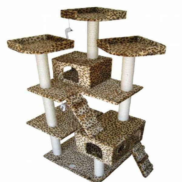 Go Pet Club F2038 72 in. Leopard Cat Tree Wish