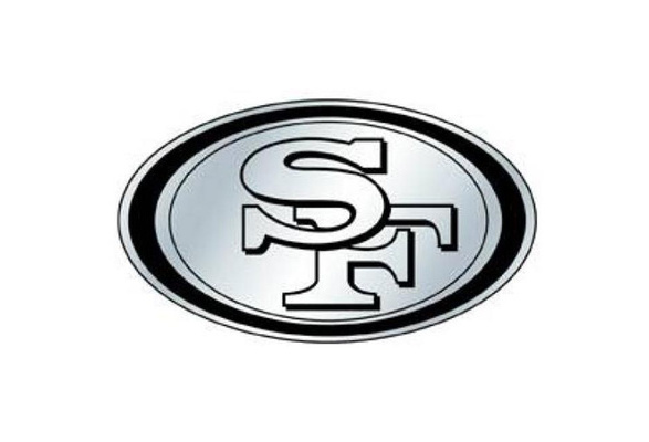 San Francisco 49ers Auto Emblem - Silver