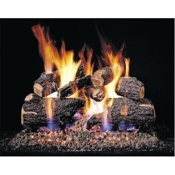 Peterson Gas Logs CHD24 24in. Charred Oak 7 log Set for Standard