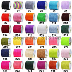 Wholesale 100M/Spool 0.8MM Mix Color Nylon Black Chinese Knotting Macrame Cord Braided DIY Beading for Shamballa Bracelet String Thread