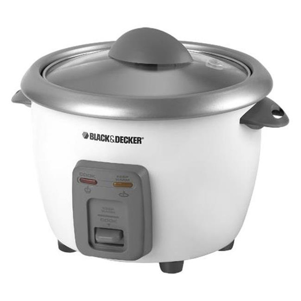 Applica RC506 BlackDecker 6Cup Rice Cooker, White Out Wish