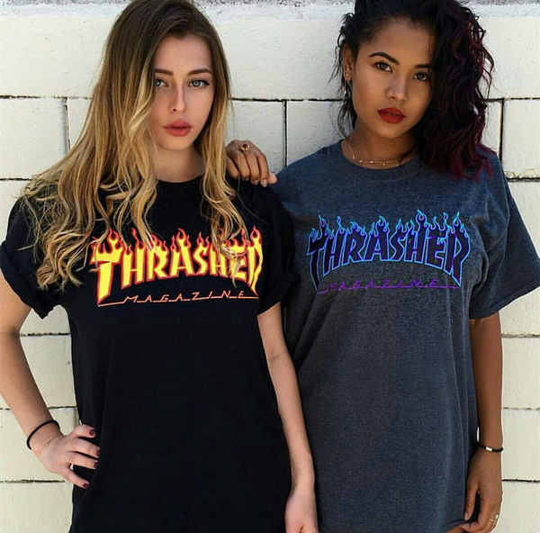 Thrasher tee shirt discount femme