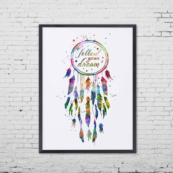 dream catcher with quote drawing