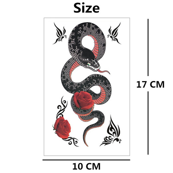 Big Black Mamba Snake Temporary Tattoo Body Art Arm Flash Tattoo Stickers 17 10cm Waterproof Fake Henna Painless Tattoo Sticker Wish Big Black Mamba Snake Temporary Tattoo Body Art Arm Flash Tattoo Stickers 17 10cm Waterproof Fake Henna Painless Tattoo Sticker Wish