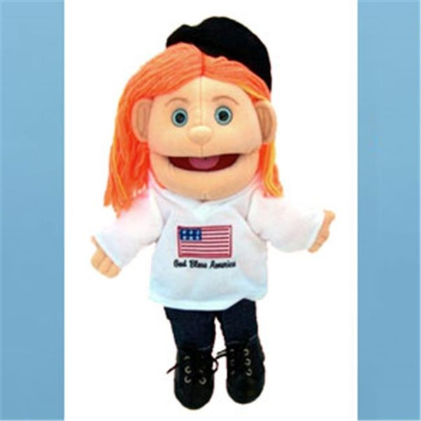 Sunny Toys GL1543 14 In. Red-Haired Girl God Bless America,