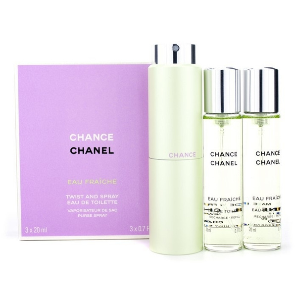 Chanel Chance Eau Fraiche Eau De Toilette Refill 3X Vaporizer 20 ml