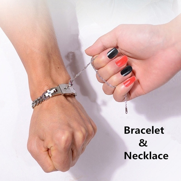 Simple Love Key Lock Couple Bracelet Men Women's Versatile - Temu