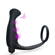 Silicone Men Prostate Massager Vibrator Delay Plug for Male Waterproof Sexy Toys