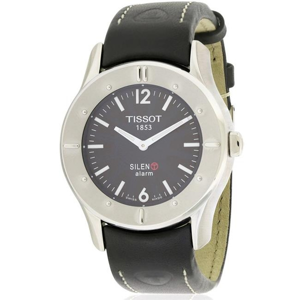 Tissot Silen-T Touch Screen Alarm Leather Unisex Watch T40142651 | Wish
