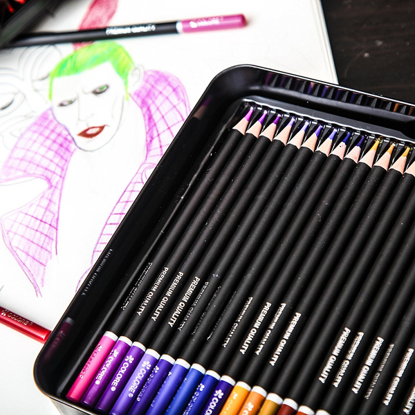 Colore Colored Pencils - 48 Premium Pre-Sharpened Color Pencil Set For Drawing Coloring Pages - Great Art School Supplies For Kids & Adults Coloring ...
