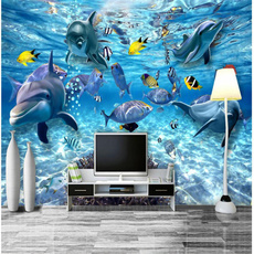 TV, Sofas, fish, papeldeparede