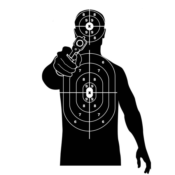 5pcs silhouette gun range shooting targets 12 16 inches wish