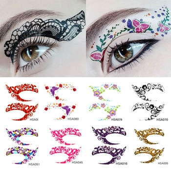 10sheets Star Pattern Eye Tattoo Sticker | SHEIN