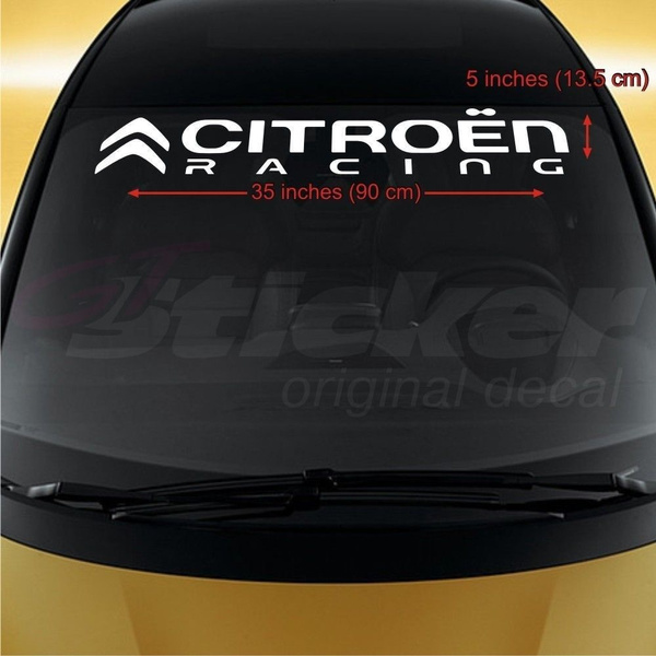 Citroen Racing 6,3 cm 4,4 cm Bügelbild Aufnäher Applikation Auto Ralley Motors