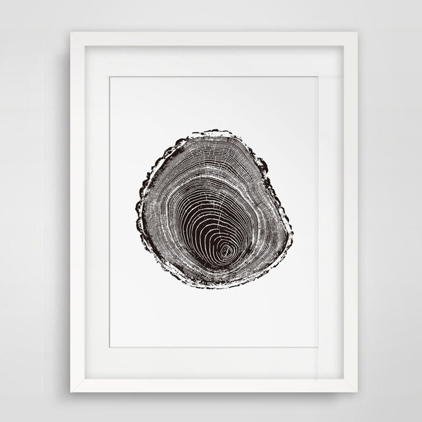 Tree Stump Inspiration Tree Rings Wall Art Home Decor Wood Stump Art ...
