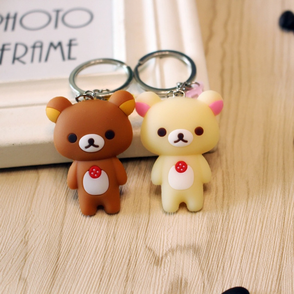 1pc Cute Bear Keychain Pendant For Couple's Bag Or Keychain Decor