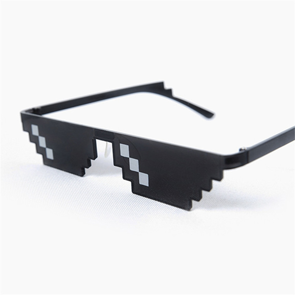 Deal With It Glasses Thug Life Sunglasses Male Female Black Pixel Sun Glasses Men Women Retro