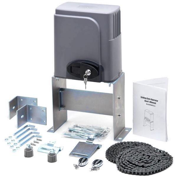 CO-Z Sliding Gate Opener Remote Kit – 5x Remotes, 1400lbs, Chain Drive, 98ft Range